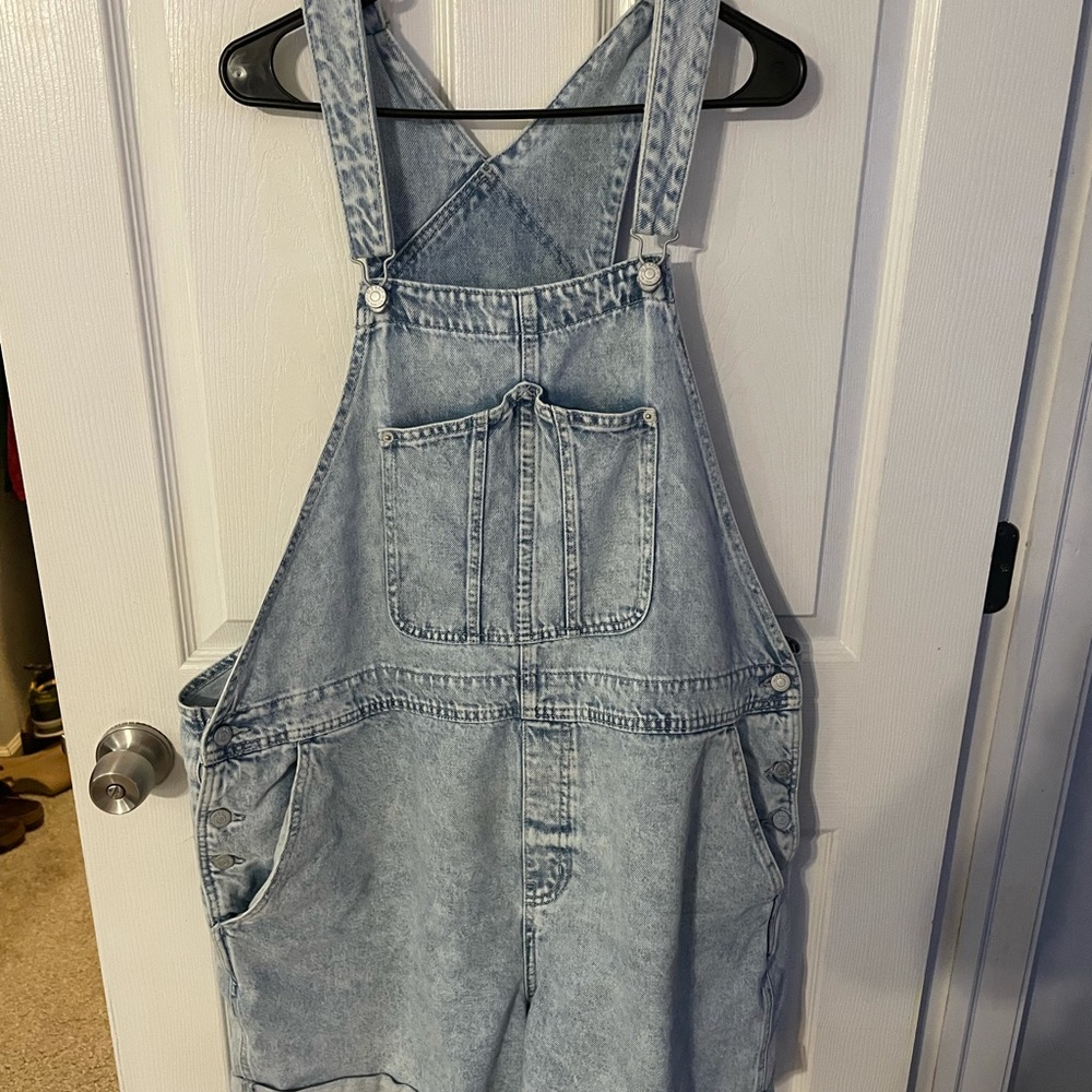 Acid Wash Shorteralls